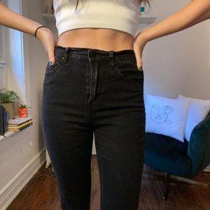 Black High Waisted Skinny Jeans